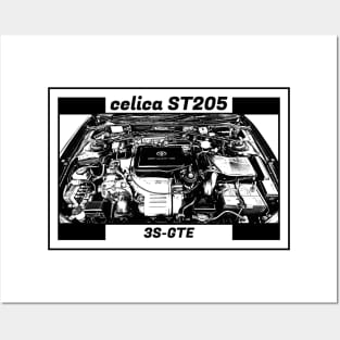 TOYOTA CELICA GT-FOUR ST205 ENGINE Posters and Art